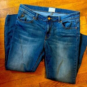 Caslon Jeans-Dark,Skinny Ankle,Size 32P 70% cotton,19% polyester,1% spandex